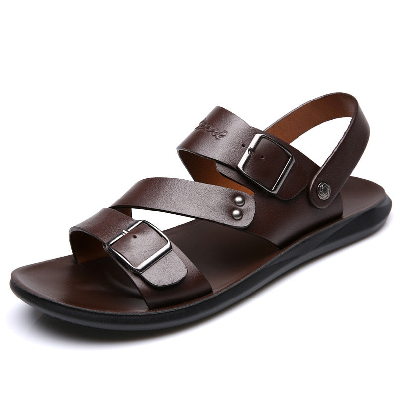 Sandales d'été en cuir pour hommes