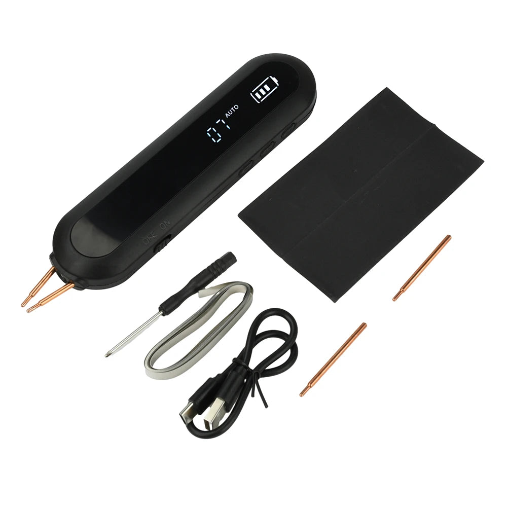 Soudeuse par Points Portable 18650 à 12 Niveaux — LED Intégrée