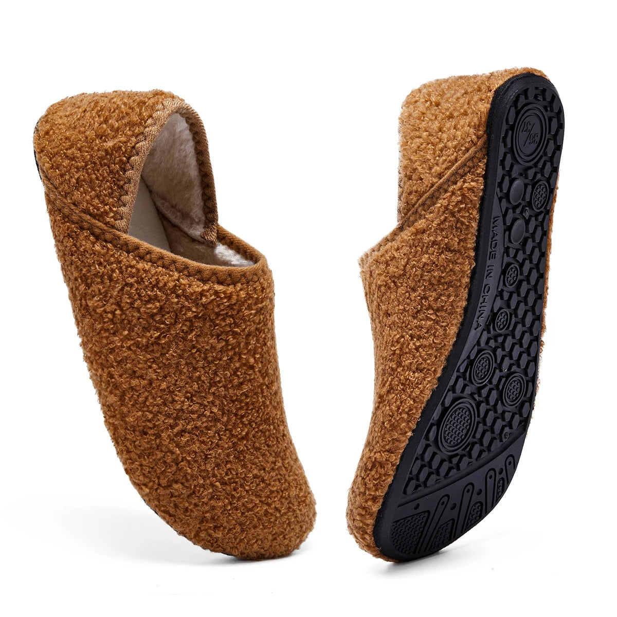 Pantoufles Chaudes en Coton Antidérapantes Hiver