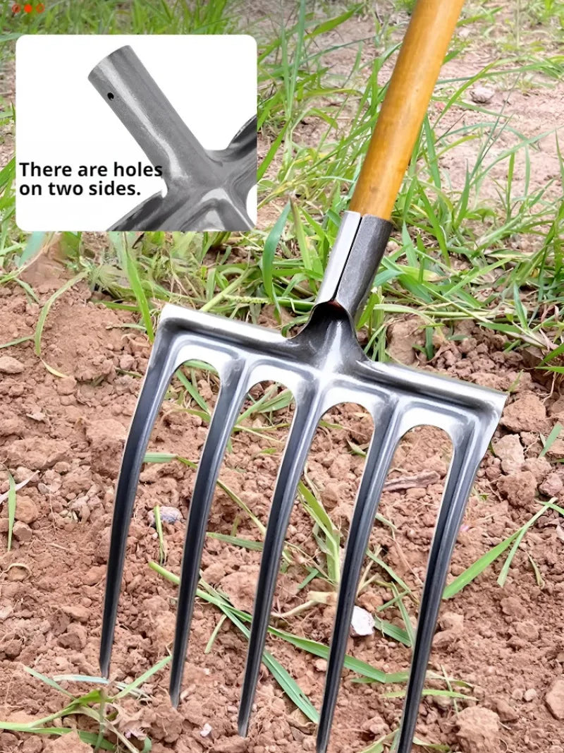 Fourche Agricole à 4 Dents pour Sol