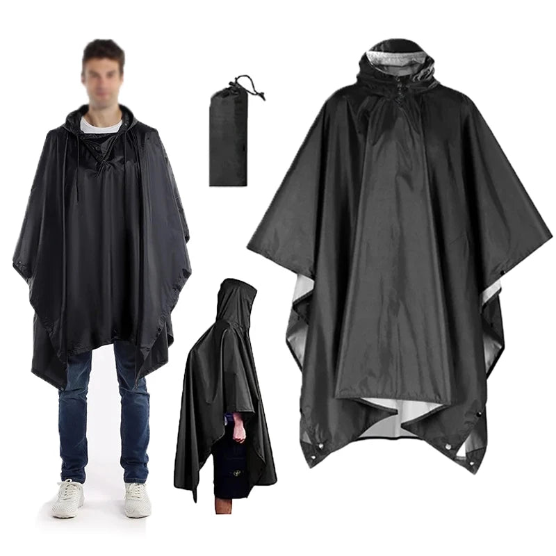 Poncho de Pluie 3 en1 - Imper, Bâche & Tente