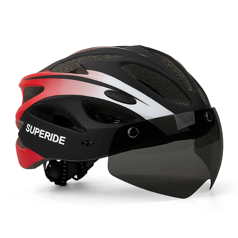 Casque Vélo Ultra Léger avec 3 Visières Amovibles et magnétiques