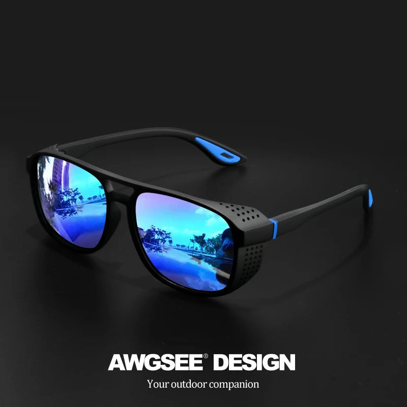 Lunettes de Soleil Sport Polarisées UV400 – Protection Coupe-Vent pour Cyclisme, Running et Activités Outdoor