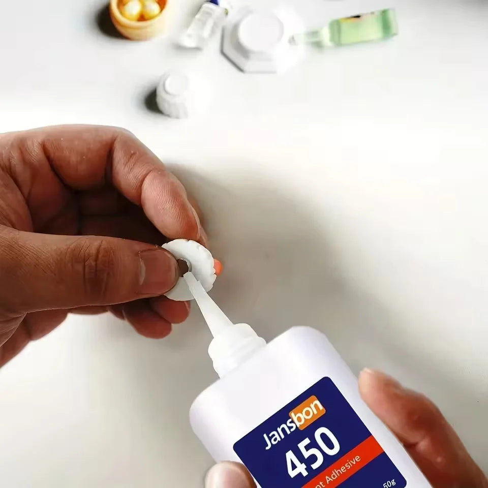 2x Super colle séchage rapide 5 sec — adhésif puissant multi-usages + 1 OFFERTE