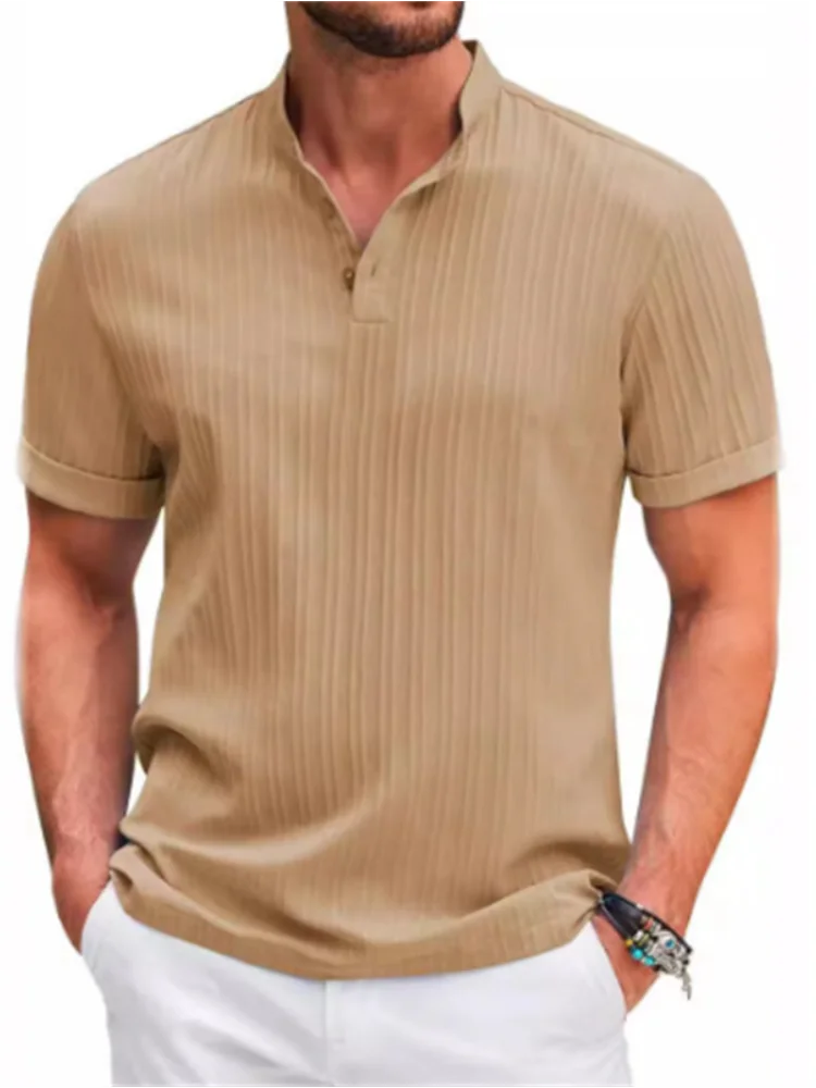 Tunique d’Été Respirante - Rayures Jacquard Classiques