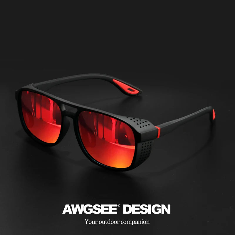 Lunettes de Soleil Sport Polarisées UV400 – Protection Coupe-Vent pour Cyclisme, Running et Activités Outdoor