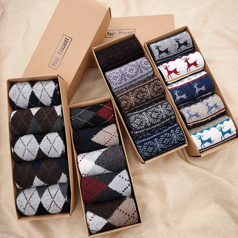 Lot de 5 paires de chaussettes décontractées en coton