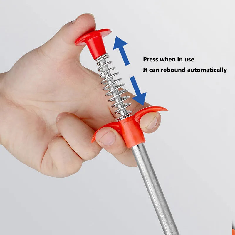 2X Outils de dragage de tuyau à ressort