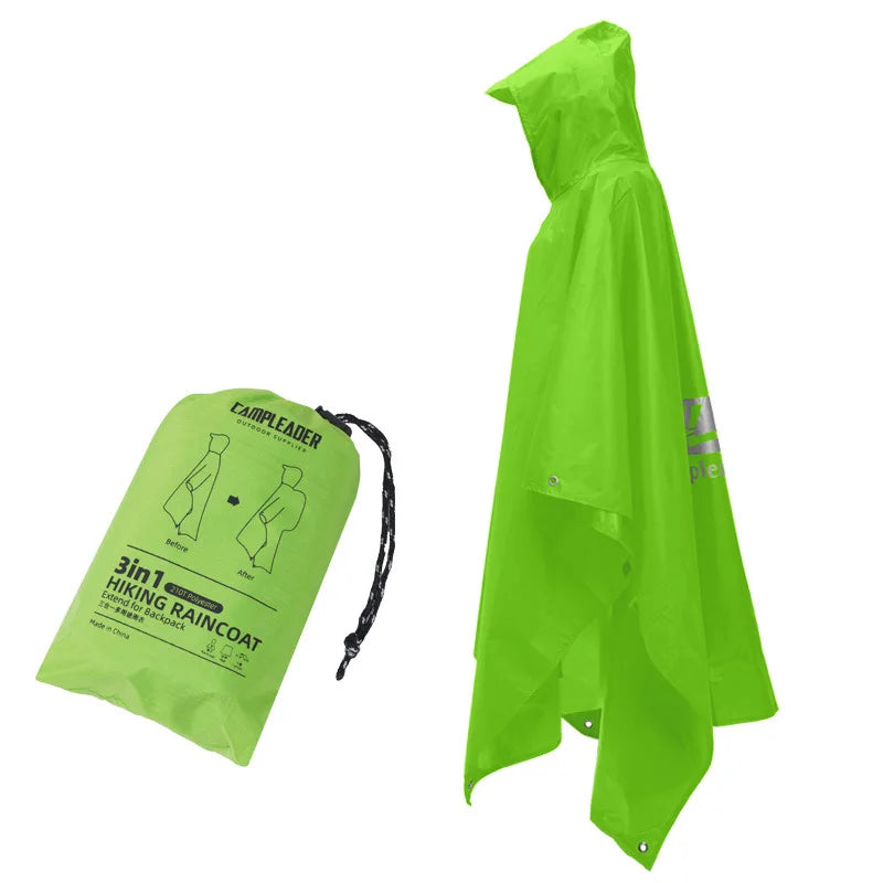Poncho de pluie imperméable 3 en 1