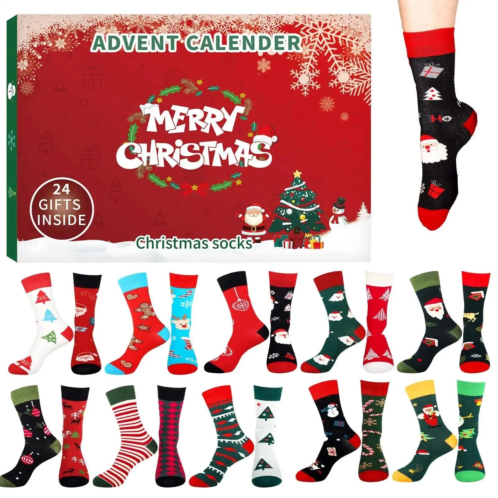 XMAS SOCKS - Calendrier de l'Avent Chaussettes de Noël