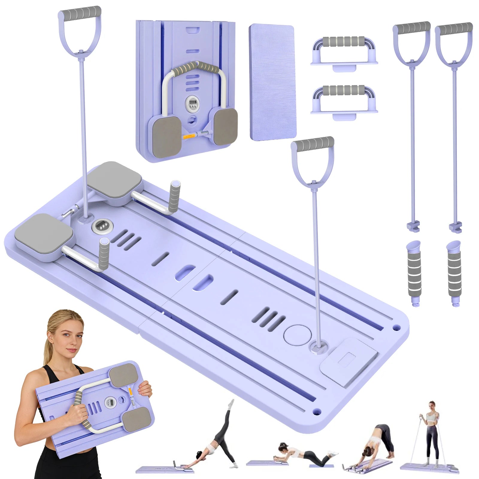 Planche de Pilates polyvalente — entraînement abdominal, pompes et fitness corps entier