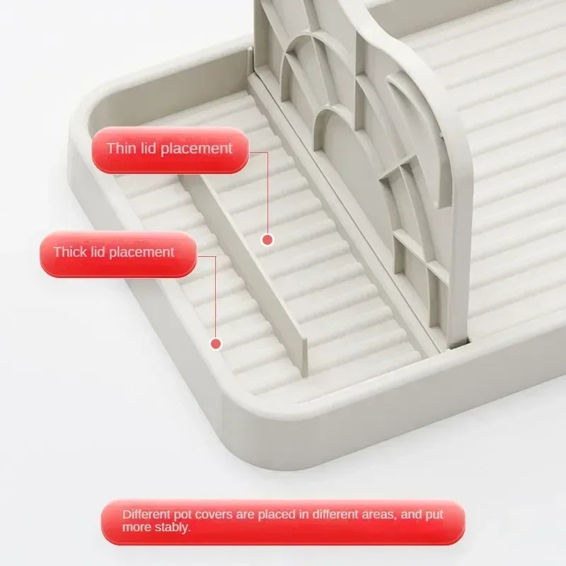 Support Multifonction Couvercle & Ustensiles de Cuisine