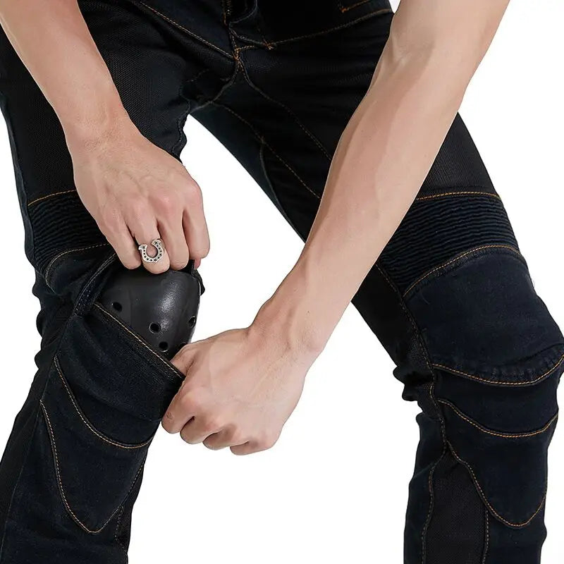 Jean de Moto avec protections intégrées