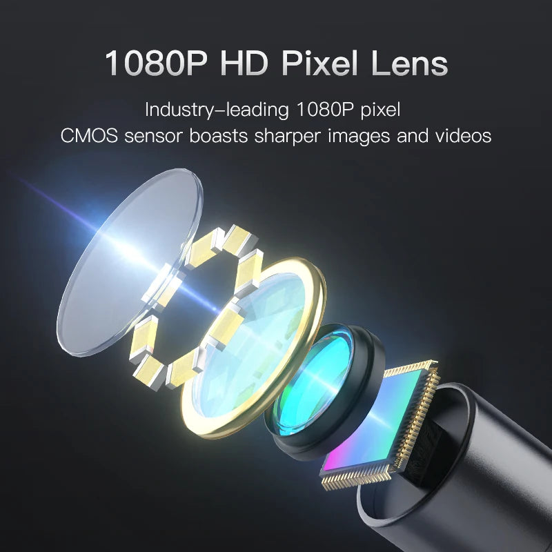 Caméra endoscopique PRO HD1080P avec écran IPS 4.3 pouces