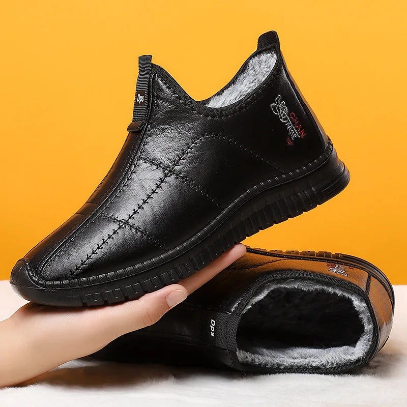 Chaussures Slip-on Sans Lacets à Doublure Chaude & Imperméables - Homme