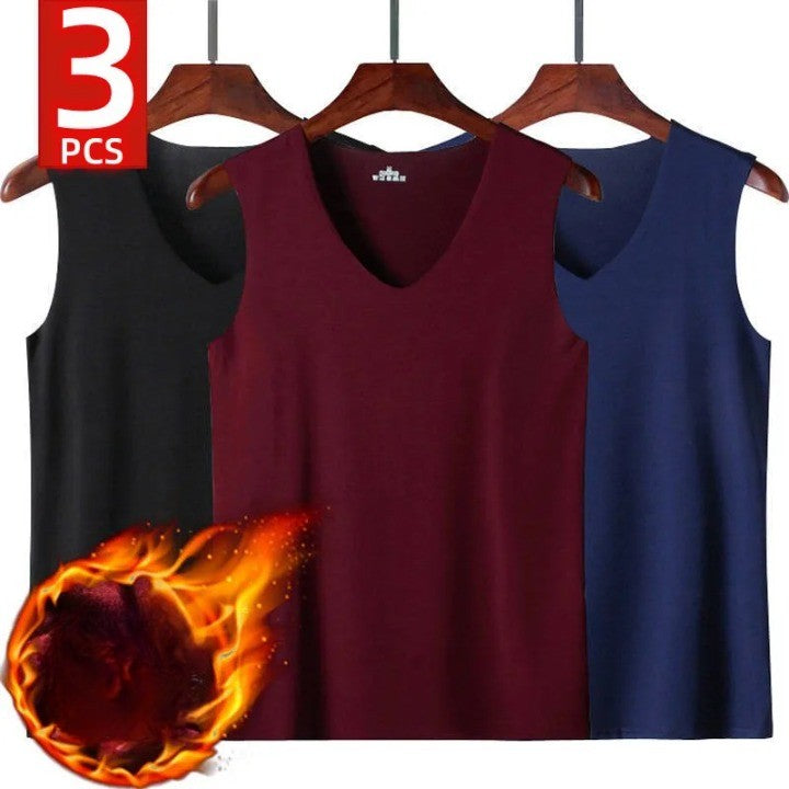 Lot de 3 débardeurs invisible sans couture - Tissu Thermique