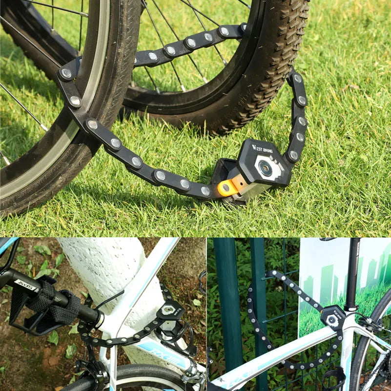 Antivol Chaîne Pliable pour Vélo & Moto
