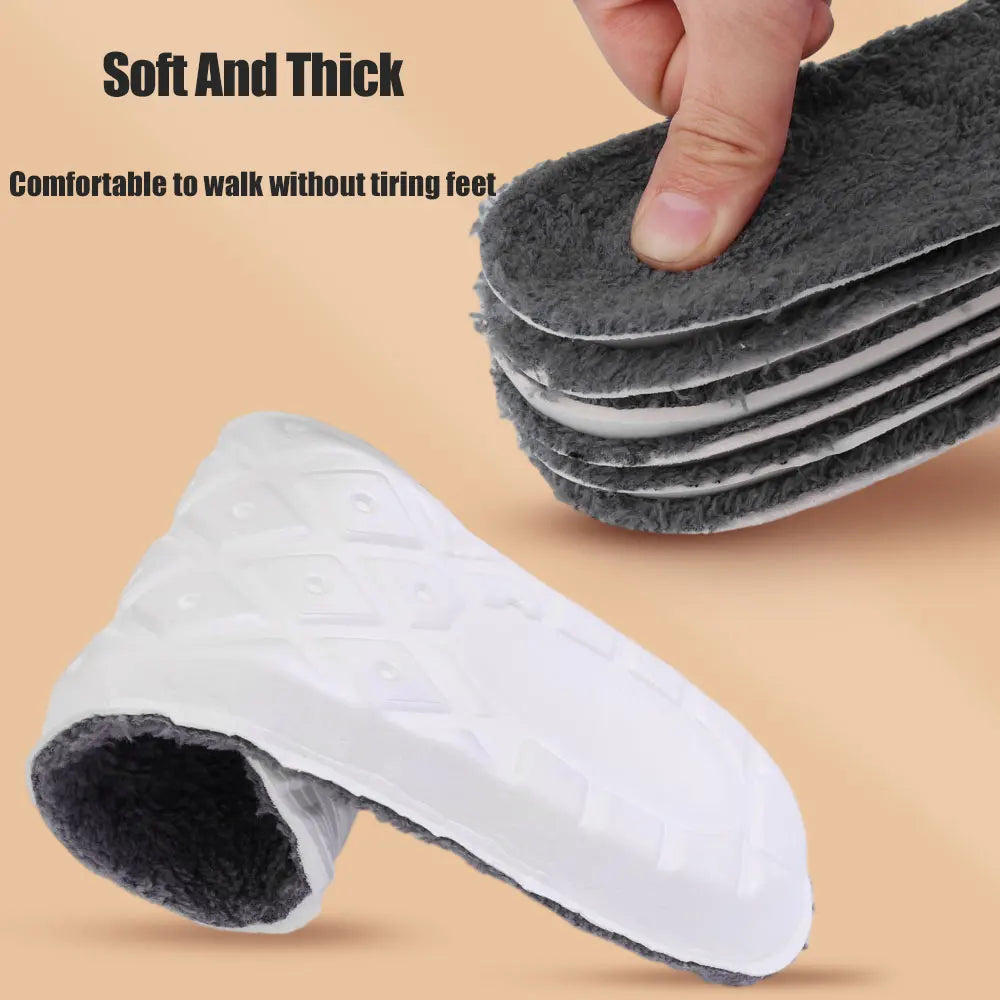 2 paires de semelles orthopédique et thermique à mémoire de forme