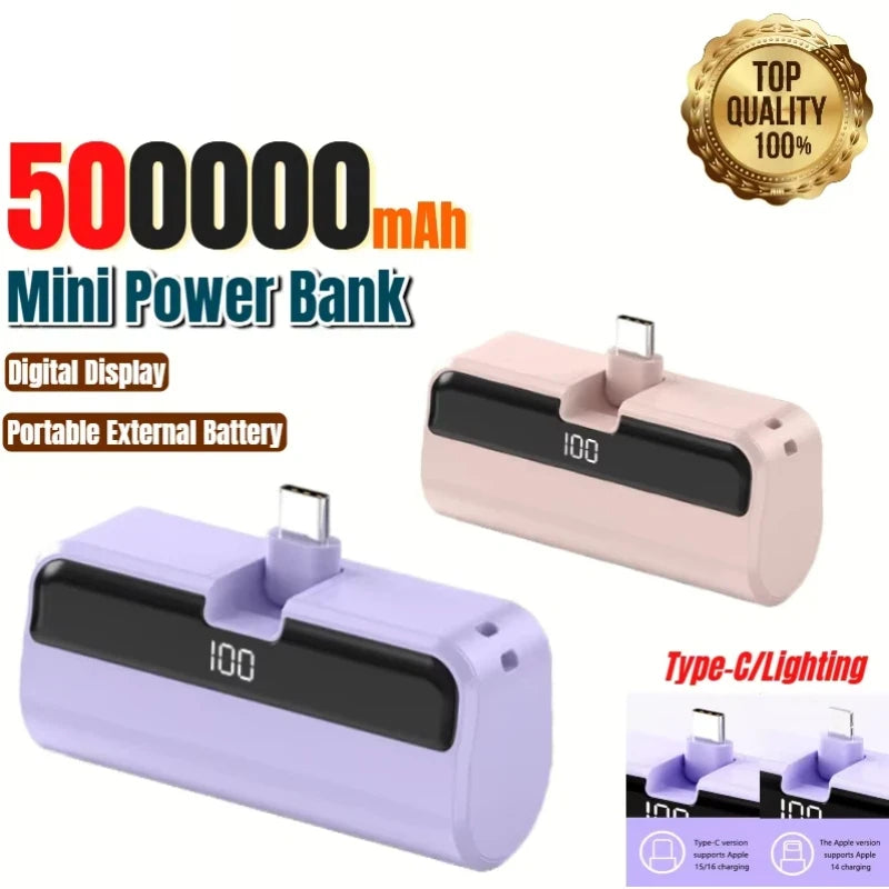 Mini Power Bank 50000mAh à Affichage Digital