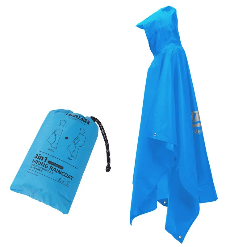 Poncho de pluie imperméable 3 en 1