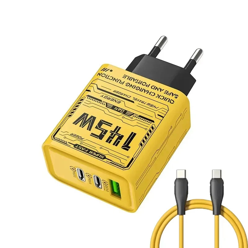 Chargeur Ultra-Rapide 145W - 3 Ports USB-C