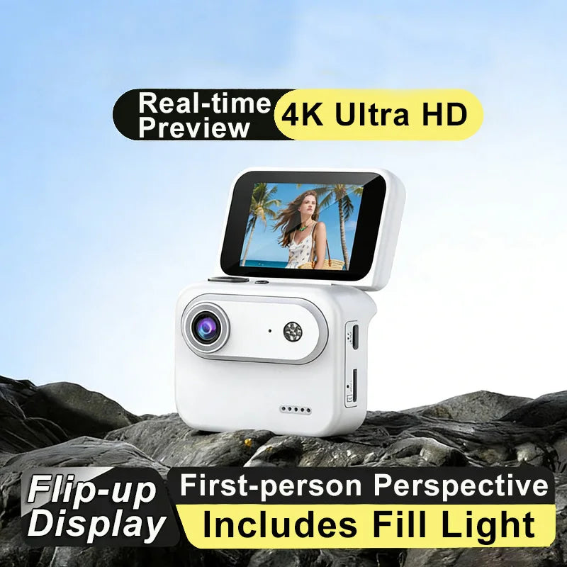 Caméra Sport 4K Ultra HD avec Écran Pivotant