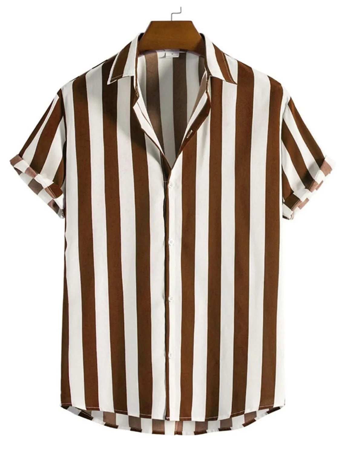 Chemise à Rayures & Manches Courtes - Homme