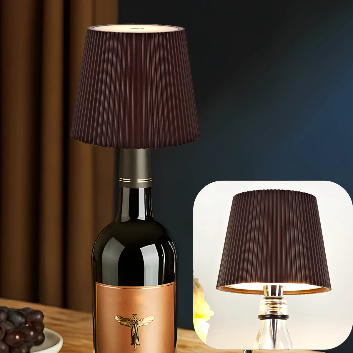 Abat-jour de Lampe pour Bouteille - 3 Couleurs LED & Différentes Intensités