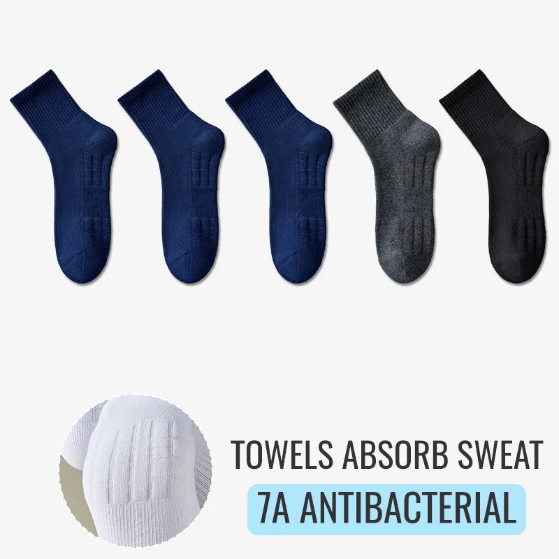 5 paires de Chaussettes Longues Homme – Amorti & Maintien