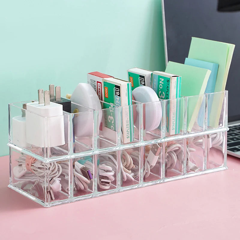 Boîte de rangement pour chargeurs et câbles + 10 Attaches Câbles OFFERTS