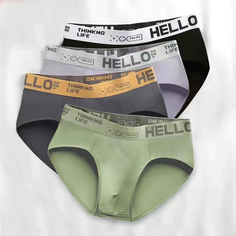 Lot de 4 Slips en coton stretch