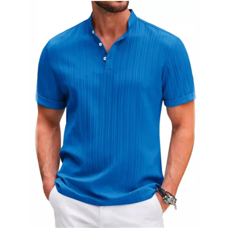 Tunique d’Été Respirante - Rayures Jacquard Classiques