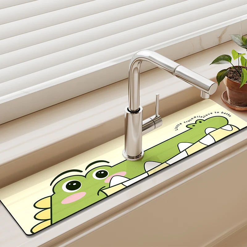 Tapis Égouttoir Cuisine - Séchage Rapide & Propre