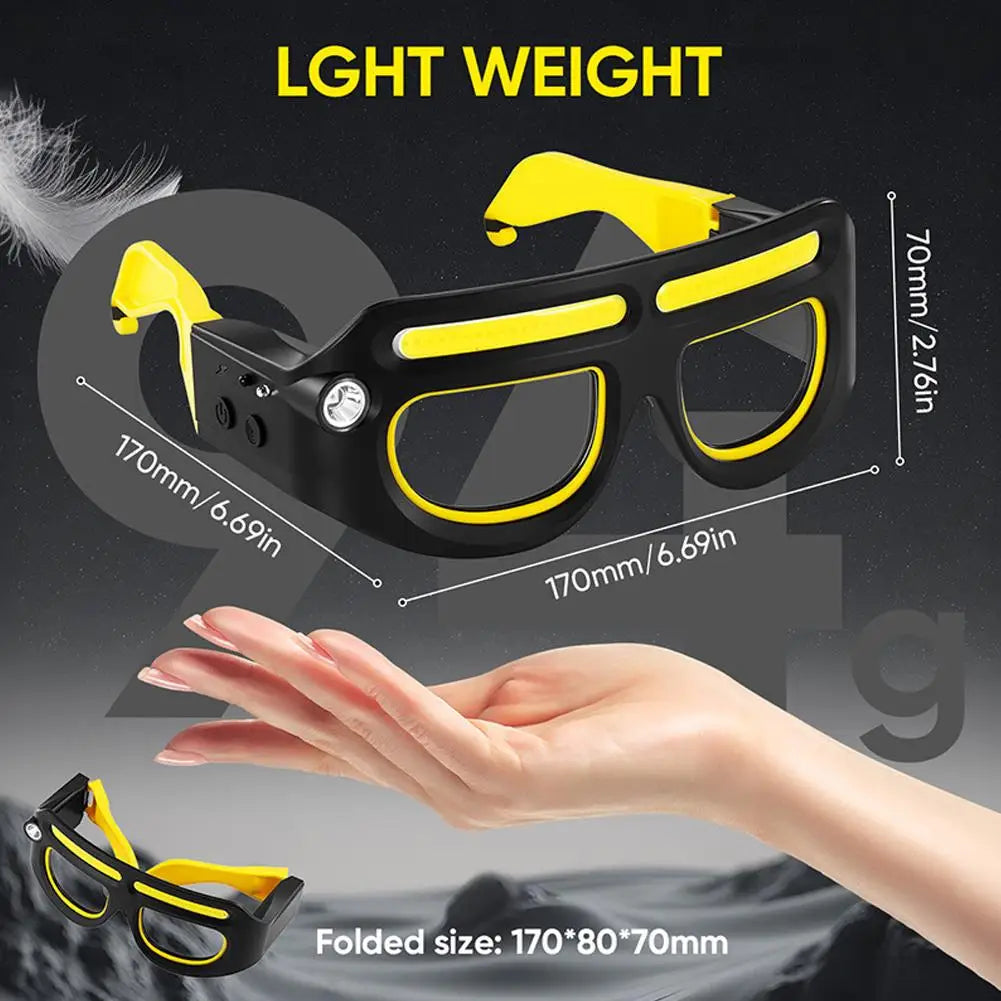 Lunettes de Sécurité LED Puissantes Rechargeables
