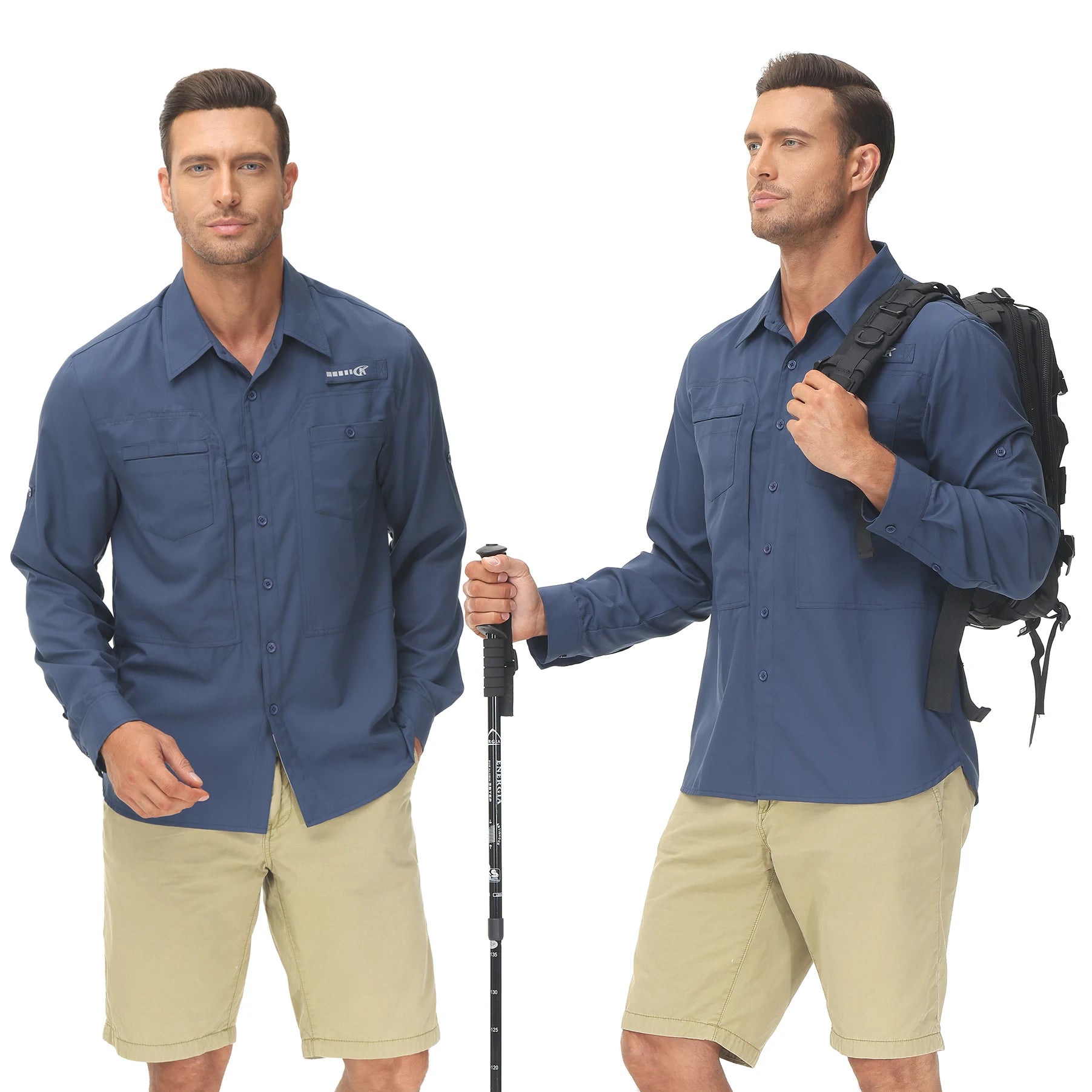 Chemise cargo manches longues - Aventure, Pêche et randonnée