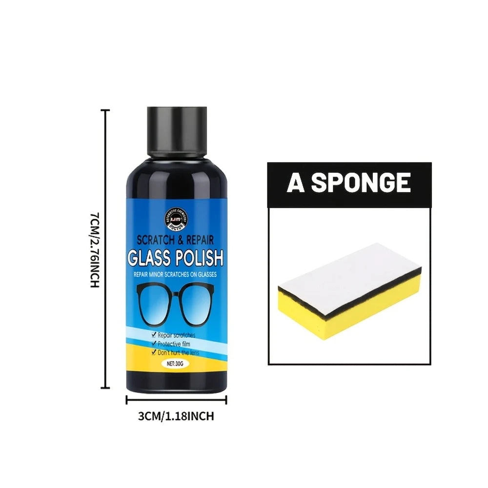 Miracle Glass - Kit de Réparation des Rayures Verres & Miroir – Restaure les Rayures en 1sec