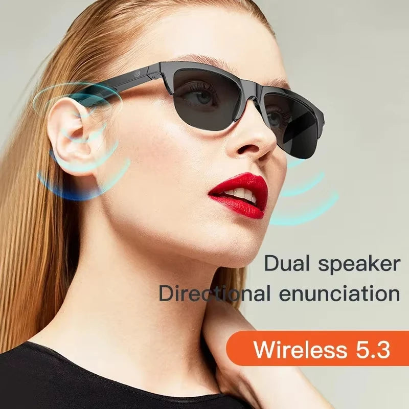 Lunettes de soleil intelligentes Bluetooth anti-UV Mixte