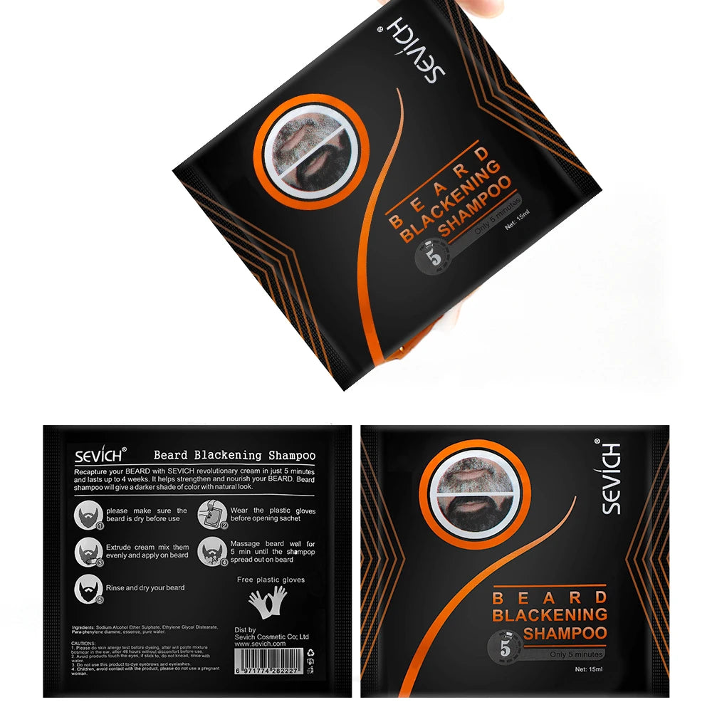 5x Shampoings Colorants pour Barbe