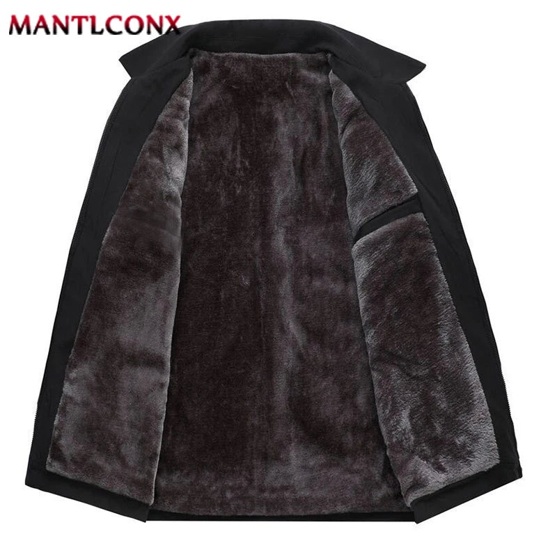 Veste d'hiver doublée chaude pour Homme