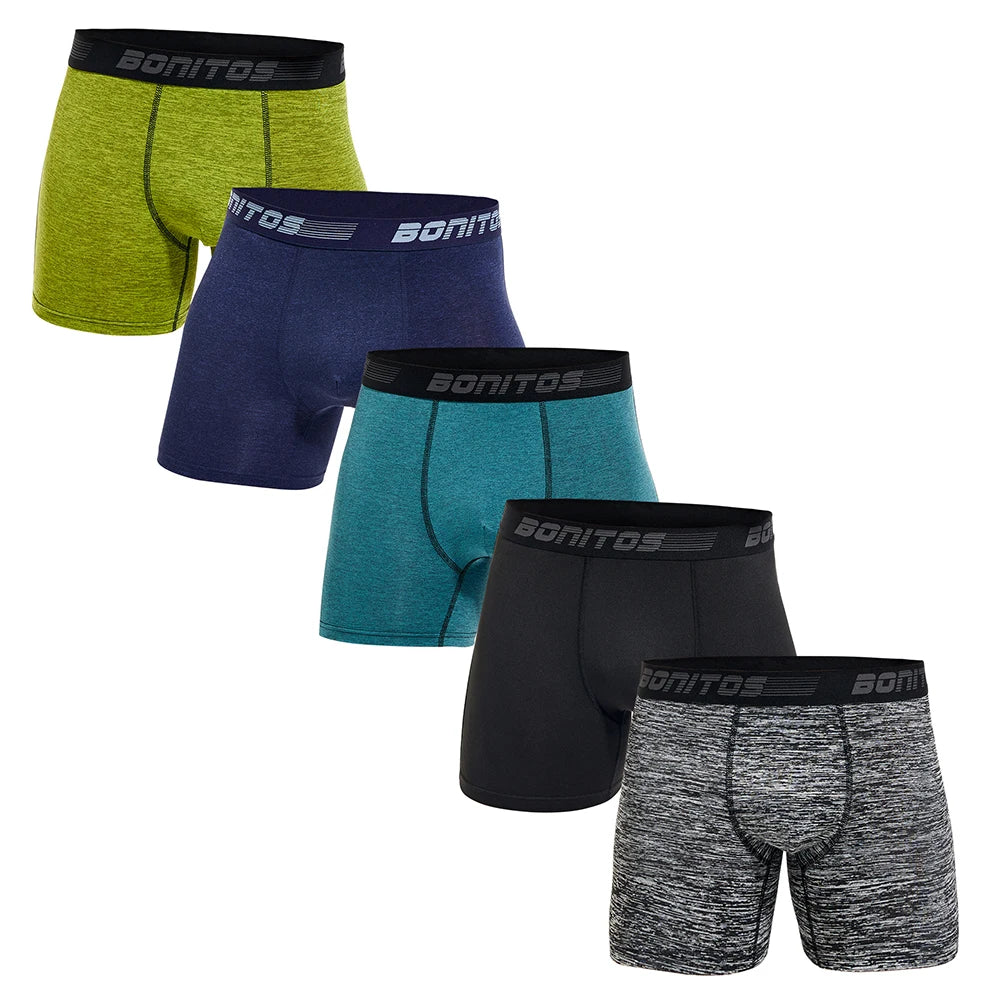 Caleçons Homme Stretch Élégants – 5 Pièces