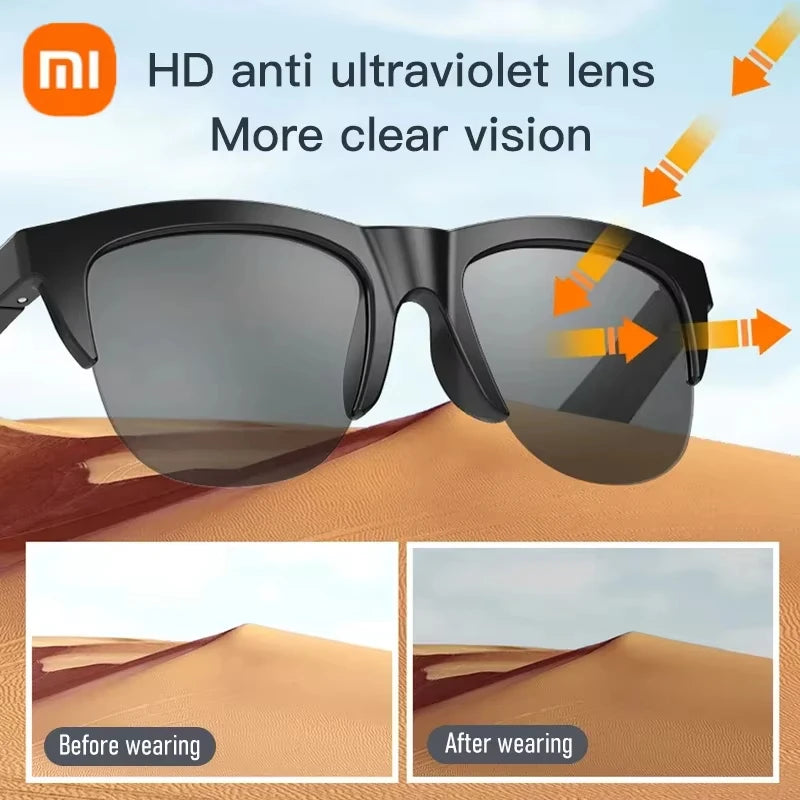 Lunettes de soleil intelligentes Bluetooth anti-UV Mixte