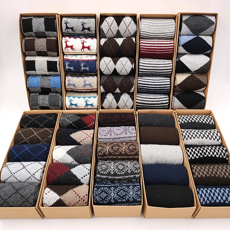 Lot de 5 paires de chaussettes décontractées en coton