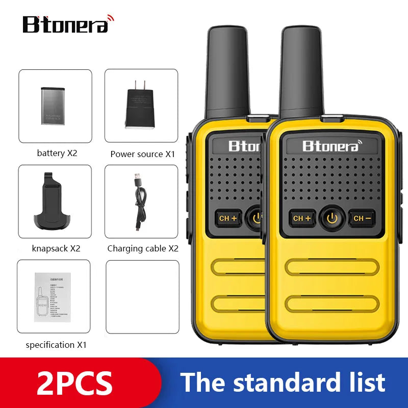 Duo Mini Talkie-Walkie rechargeable - Jusqu'Ă 5km !