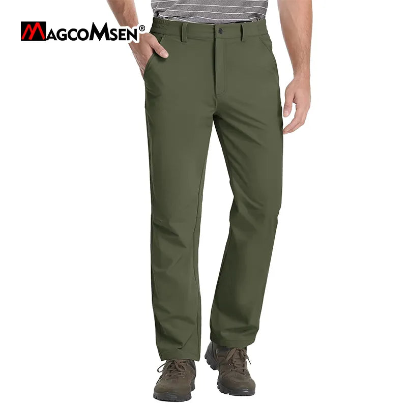 Pantalon droit décontracté pour homme - léger et séchage rapide