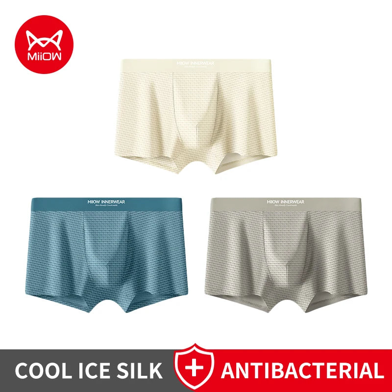 Lot de 3 Boxers en Jacquard Antibactériens