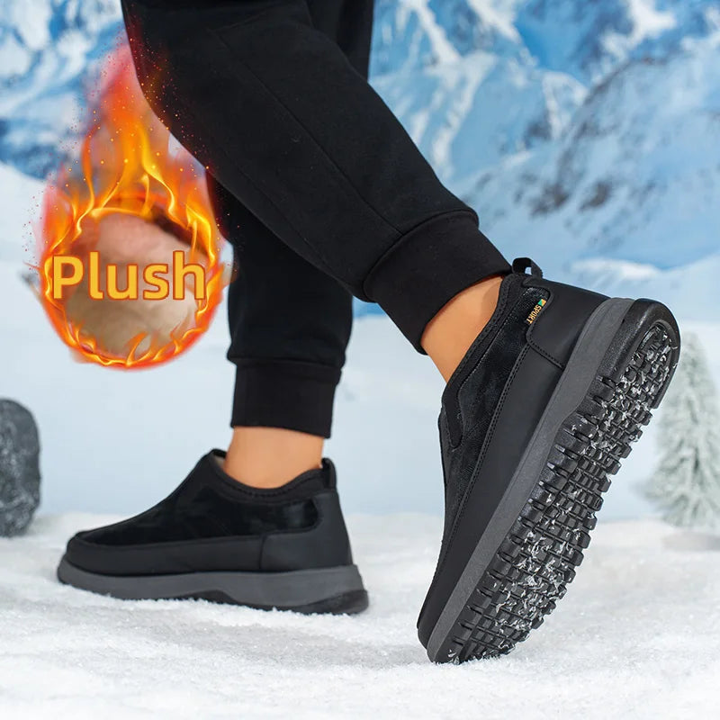Chaussures de Ville d'Hiver Faciles à enfiler & Doublure Polaire
