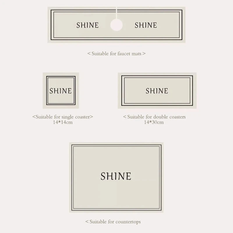 Tapis Égouttoir Cuisine - Séchage Rapide & Propre