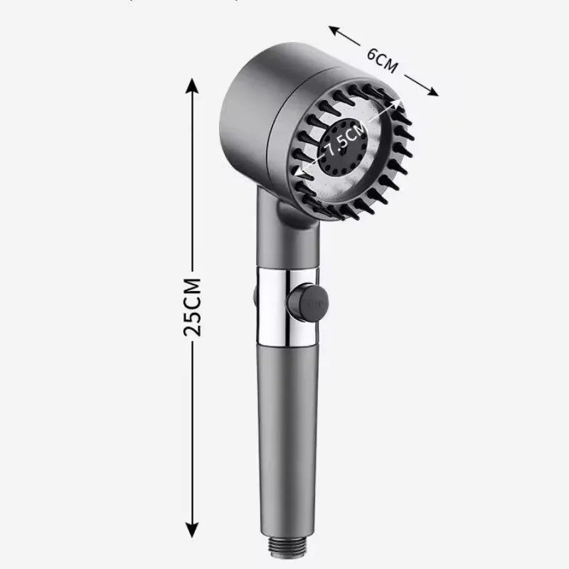 Pommeau de Douche Filtrant 3 Vitesses - Relaxation et Pureté