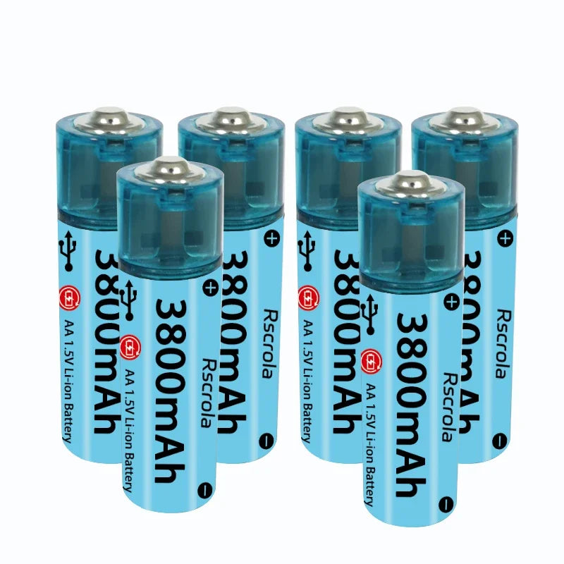 Pile AA Li-ion rechargeable USB 3800mAh — usage quotidien