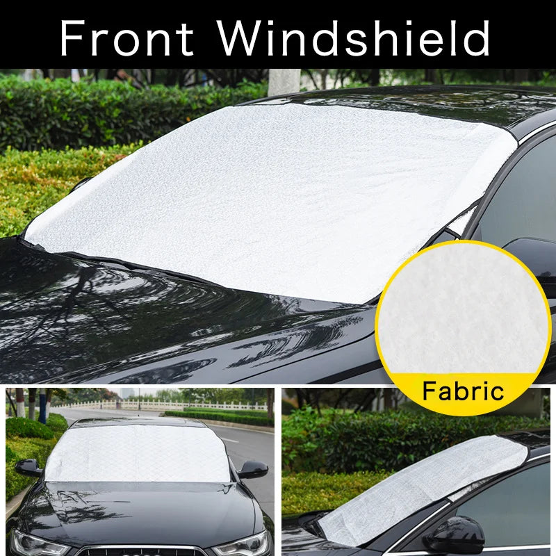 Protection de Pare-Brise Voiture Été/Hiver – Anti-Givre, Anti-Neige & Pare-Soleil Imperméable – Berline & SUV